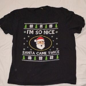 Black Santa Graphic T-Shirt